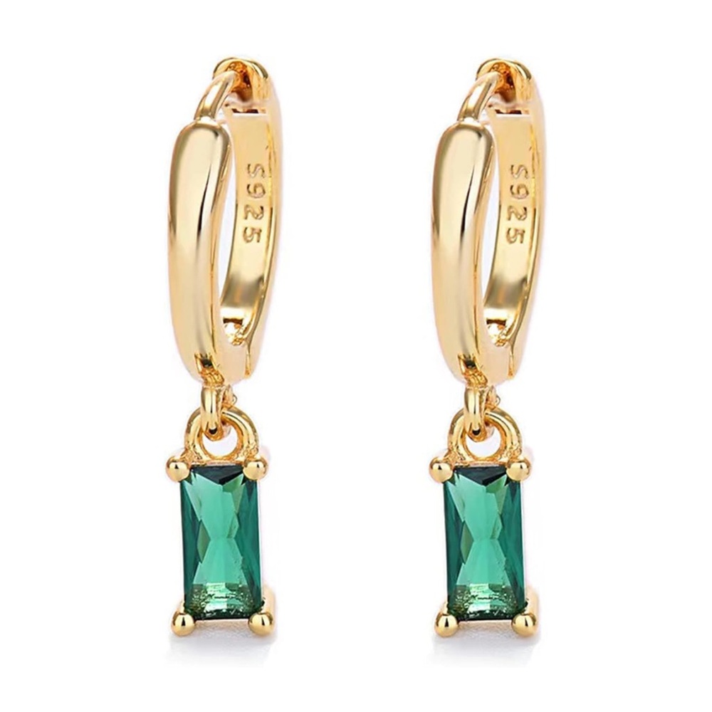 New! Lucky 🍀 Day Gold Huggie Earrings (1080)